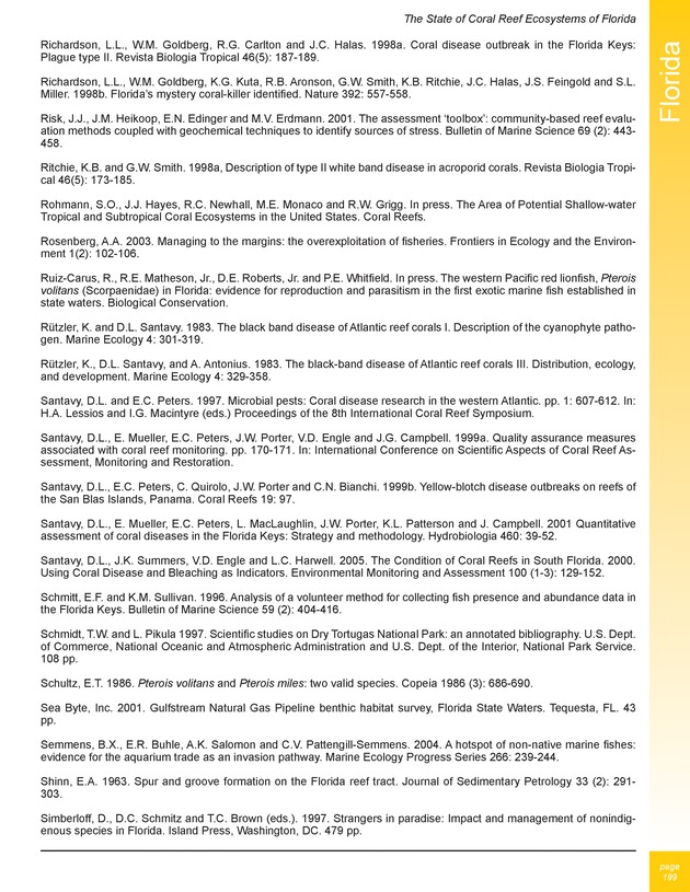 The state of coral reef ecosystems of the United States and Pacific freely associated states : 2005 - Page 199