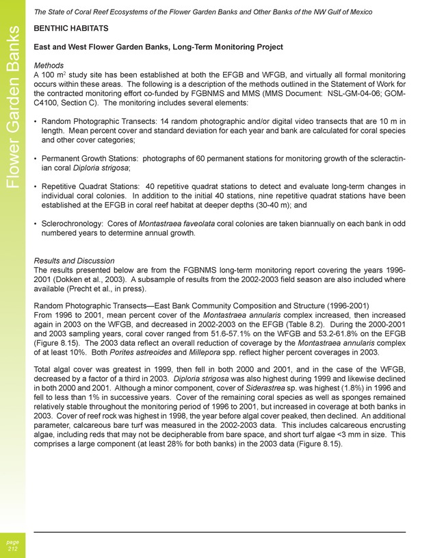 The state of coral reef ecosystems of the United States and Pacific freely associated states : 2005 - Page 212