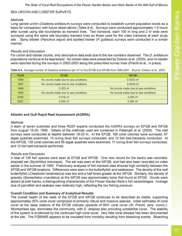 The state of coral reef ecosystems of the United States and Pacific freely associated states : 2005 - Page 217