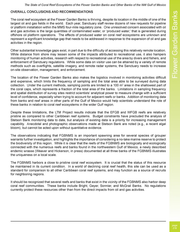 The state of coral reef ecosystems of the United States and Pacific freely associated states : 2005 - Page 219