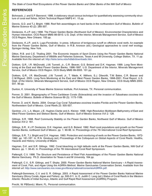 The state of coral reef ecosystems of the United States and Pacific freely associated states : 2005 - Page 220