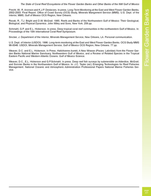 The state of coral reef ecosystems of the United States and Pacific freely associated states : 2005 - Page 221