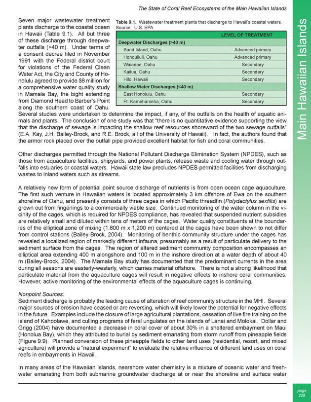 The state of coral reef ecosystems of the United States and Pacific freely associated states : 2005 - Page 229