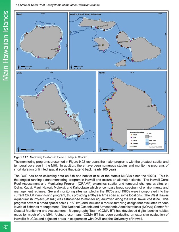 The state of coral reef ecosystems of the United States and Pacific freely associated states : 2005 - Page 244