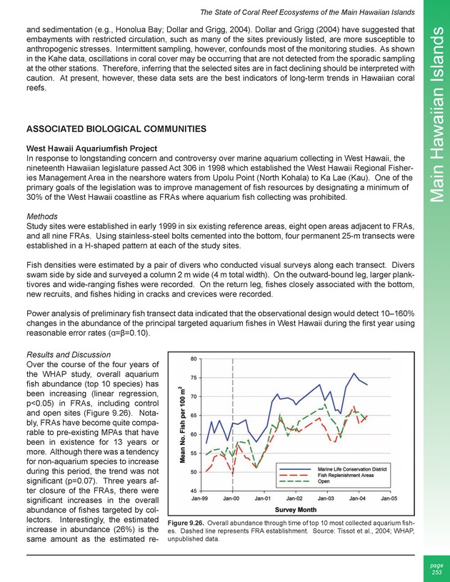 The state of coral reef ecosystems of the United States and Pacific freely associated states : 2005 - Page 253