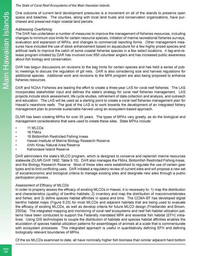 The state of coral reef ecosystems of the United States and Pacific freely associated states : 2005 - Page 260