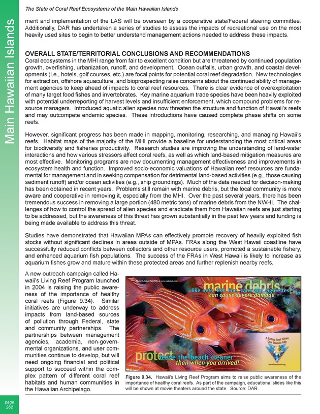 The state of coral reef ecosystems of the United States and Pacific freely associated states : 2005 - Page 262