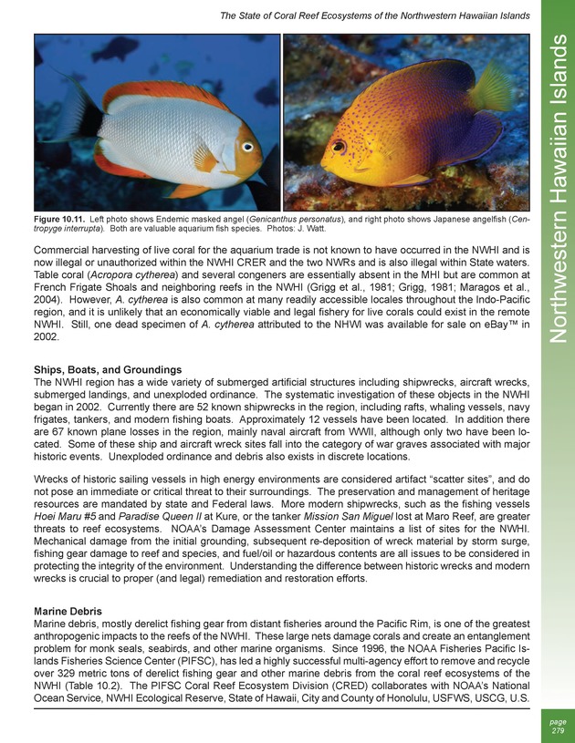 The state of coral reef ecosystems of the United States and Pacific freely associated states : 2005 - Page 279