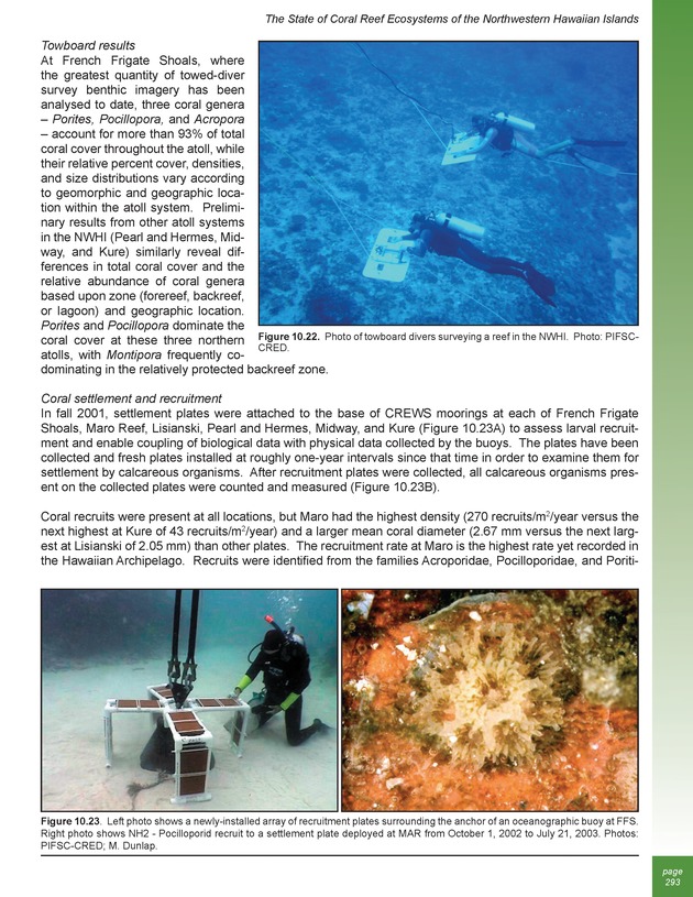 The state of coral reef ecosystems of the United States and Pacific freely associated states : 2005 - Page 293