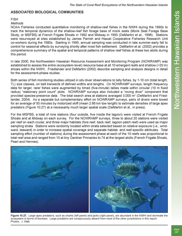 The state of coral reef ecosystems of the United States and Pacific freely associated states : 2005 - Page 297