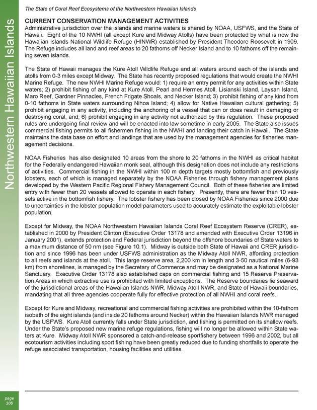 The state of coral reef ecosystems of the United States and Pacific freely associated states : 2005 - Page 306