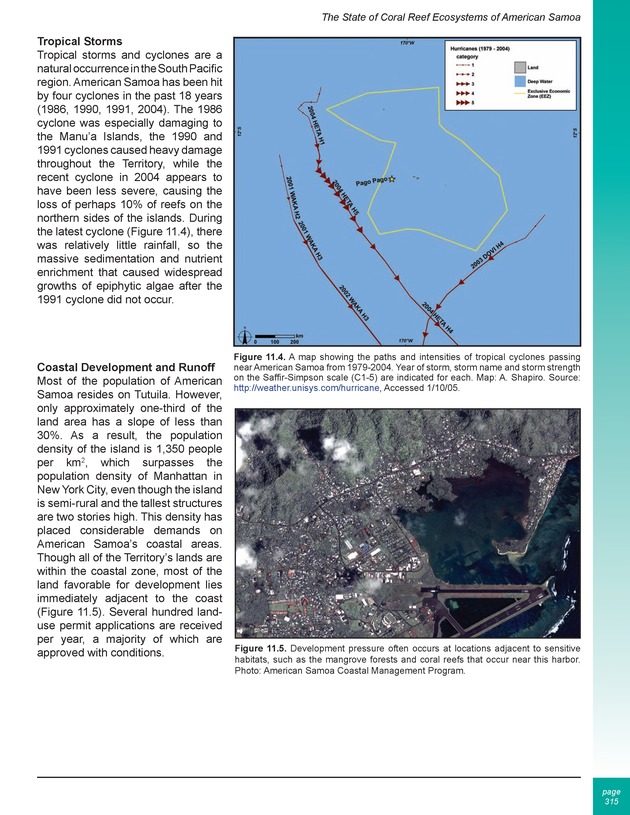 The state of coral reef ecosystems of the United States and Pacific freely associated states : 2005 - Page 315