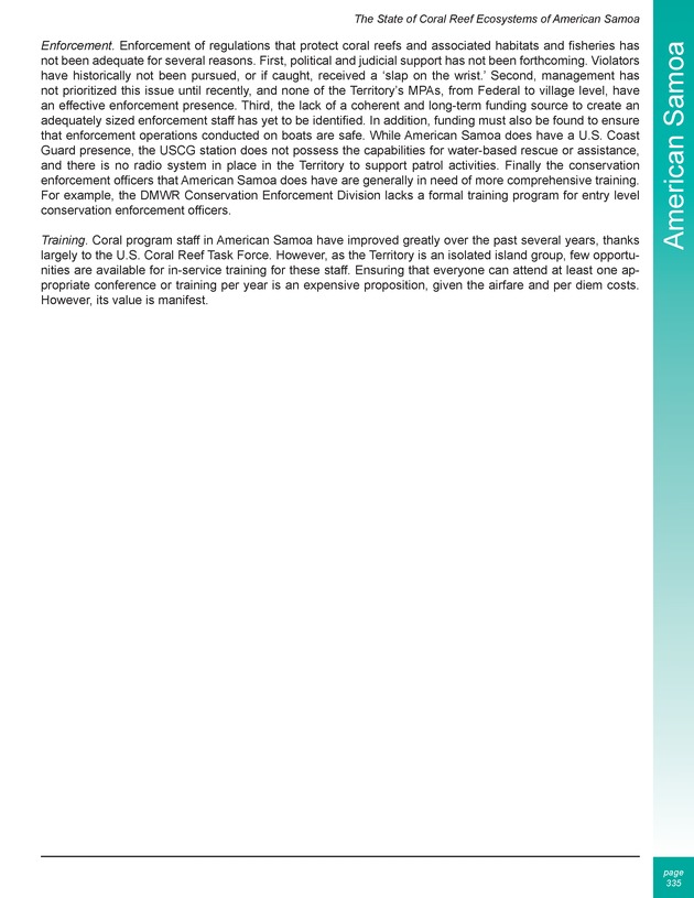 The state of coral reef ecosystems of the United States and Pacific freely associated states : 2005 - Page 335