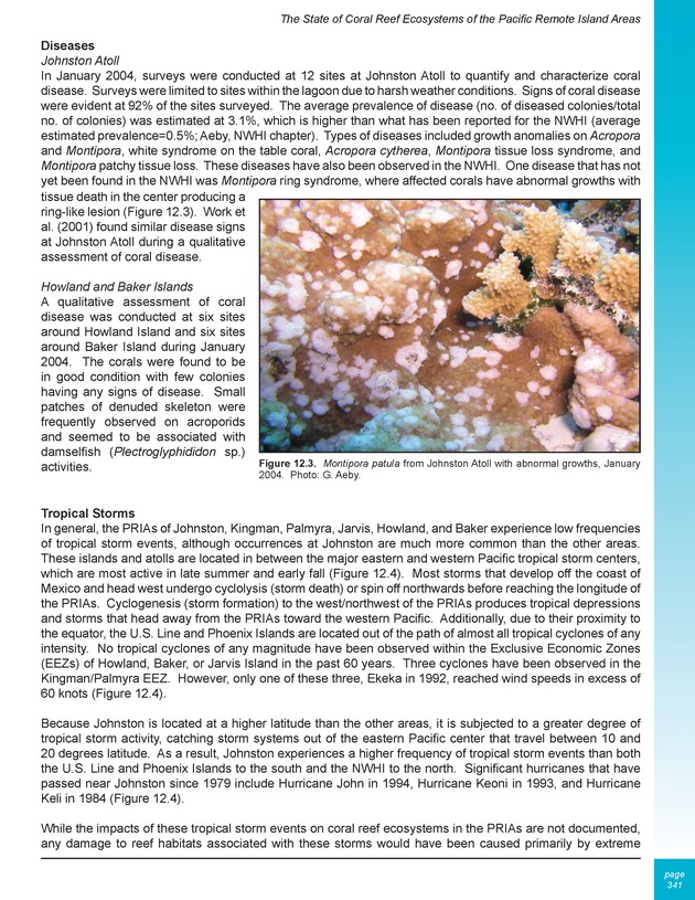 The state of coral reef ecosystems of the United States and Pacific freely associated states : 2005 - Page 341