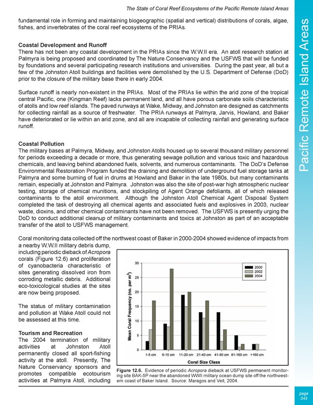 The state of coral reef ecosystems of the United States and Pacific freely associated states : 2005 - Page 343