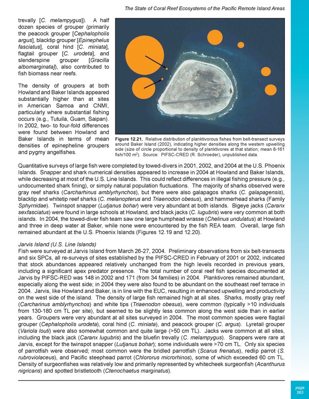 The state of coral reef ecosystems of the United States and Pacific freely associated states : 2005 - Page 363