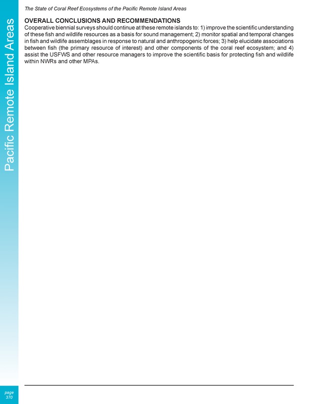 The state of coral reef ecosystems of the United States and Pacific freely associated states : 2005 - Page 370