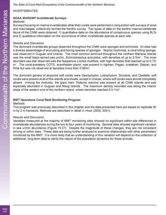 The state of coral reef ecosystems of the United States and Pacific freely associated states : 2005 - Page 434