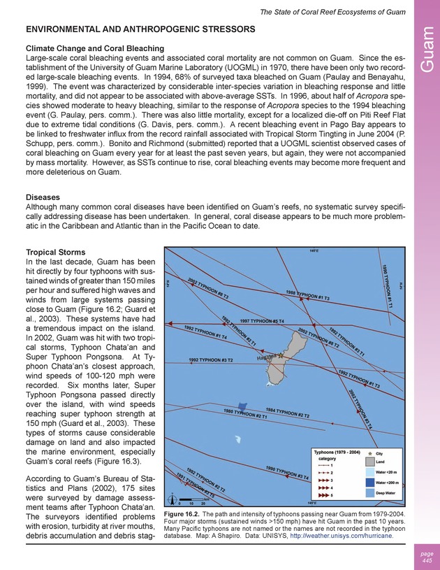 The state of coral reef ecosystems of the United States and Pacific freely associated states : 2005 - Page 445