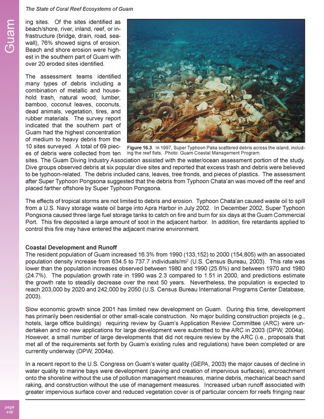 The state of coral reef ecosystems of the United States and Pacific freely associated states : 2005 - Page 446