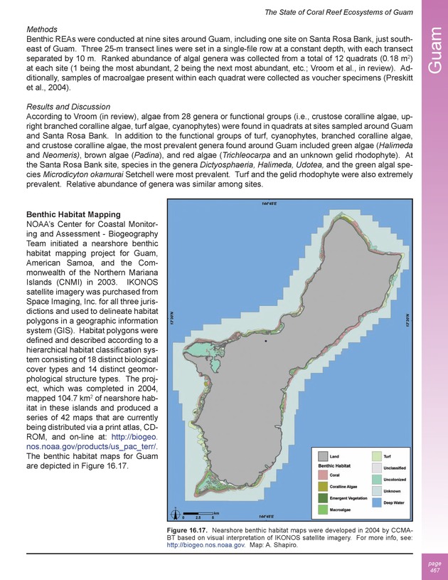 The state of coral reef ecosystems of the United States and Pacific freely associated states : 2005 - Page 467