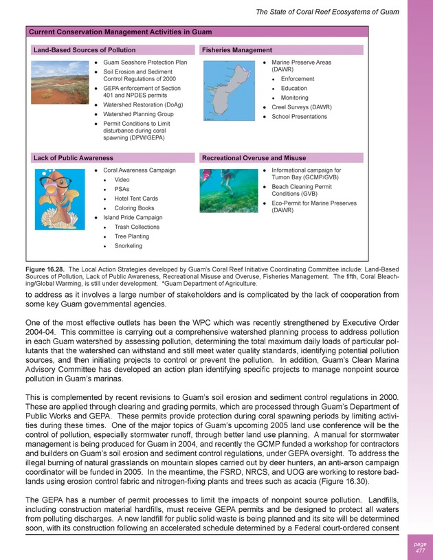 The state of coral reef ecosystems of the United States and Pacific freely associated states : 2005 - Page 477