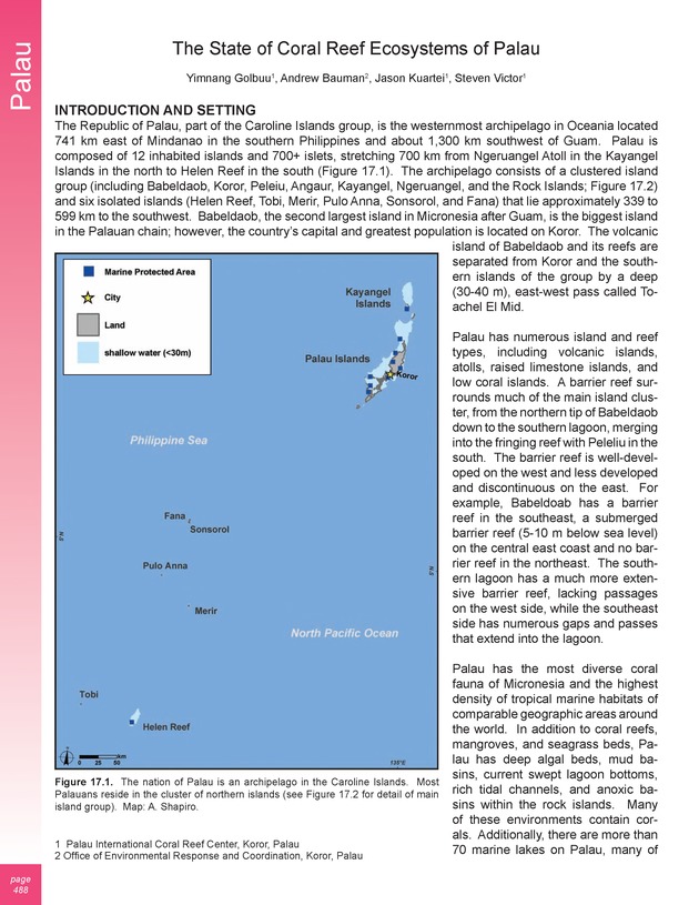 The state of coral reef ecosystems of the United States and Pacific freely associated states : 2005 - Page 488