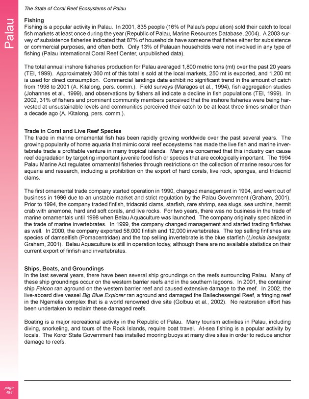 The state of coral reef ecosystems of the United States and Pacific freely associated states : 2005 - Page 494