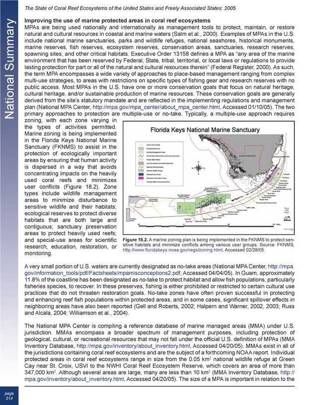 The state of coral reef ecosystems of the United States and Pacific freely associated states : 2005 - Page 514