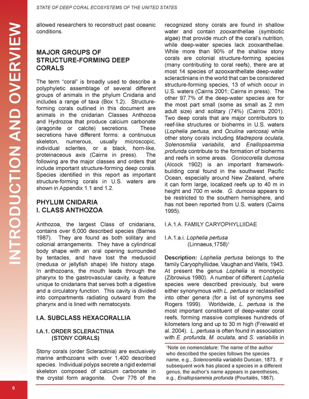 The state of deep coral ecosystems of the United States : 2007 - Page 6