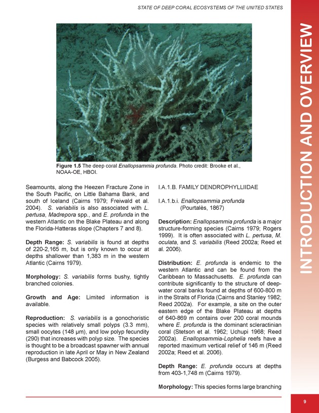 The state of deep coral ecosystems of the United States : 2007 - Page 9