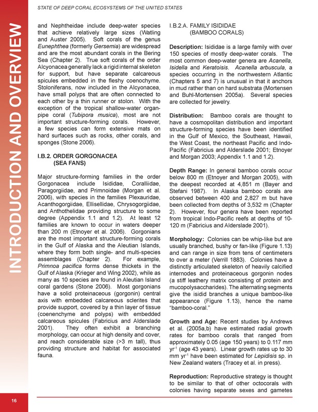 The state of deep coral ecosystems of the United States : 2007 - Page 16