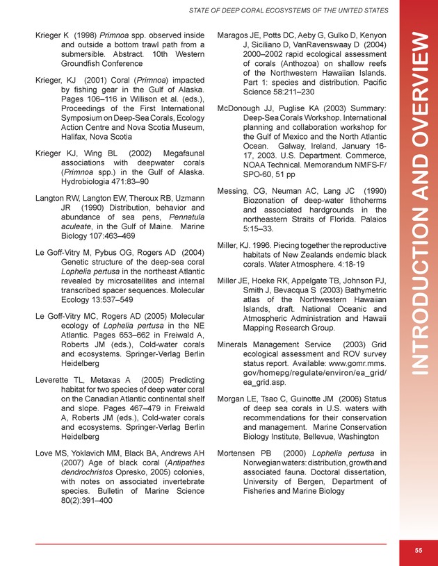 The state of deep coral ecosystems of the United States : 2007 - Page 55