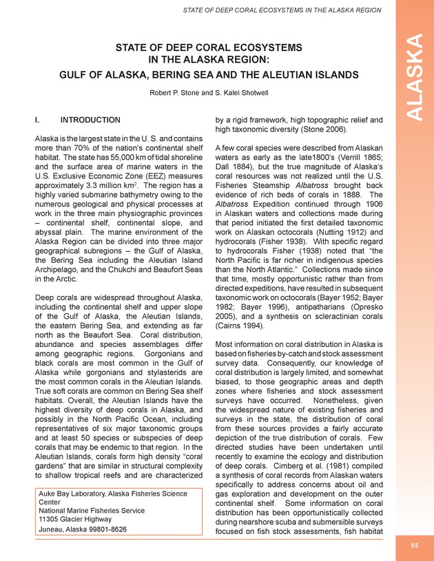 The state of deep coral ecosystems of the United States : 2007 - Page 65