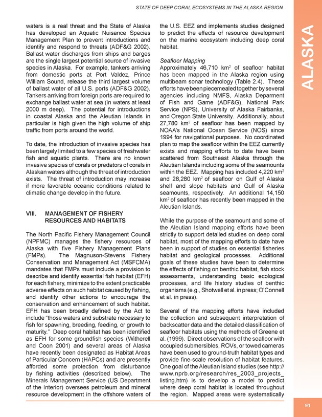 The state of deep coral ecosystems of the United States : 2007 - Page 91