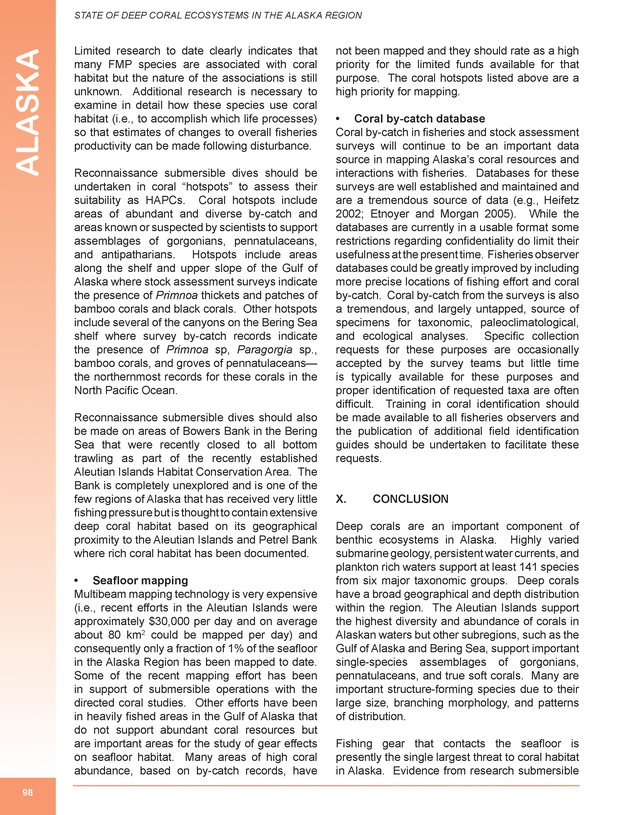 The state of deep coral ecosystems of the United States : 2007 - Page 98