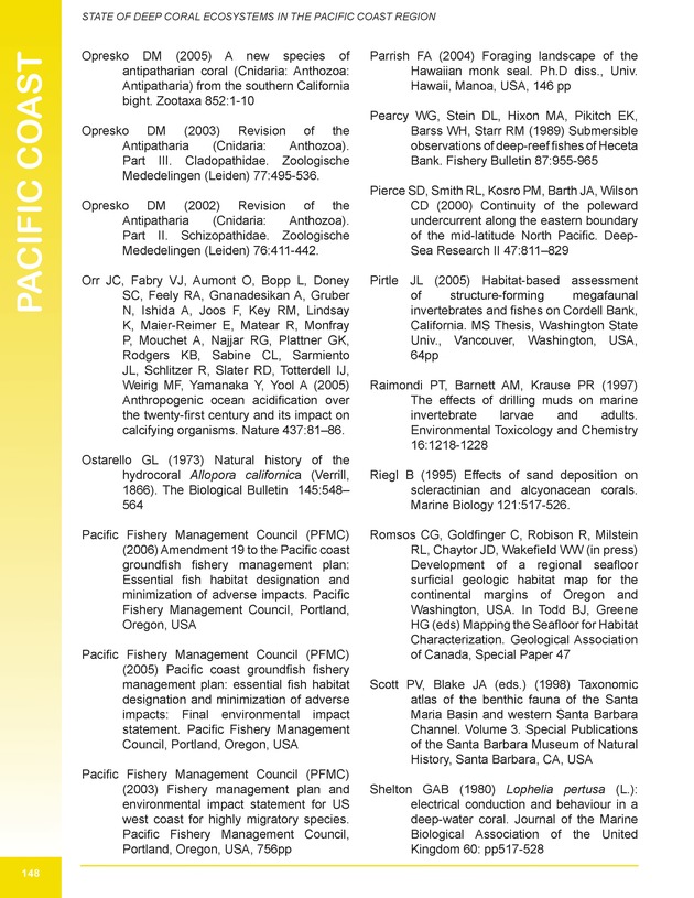 The state of deep coral ecosystems of the United States : 2007 - Page 148