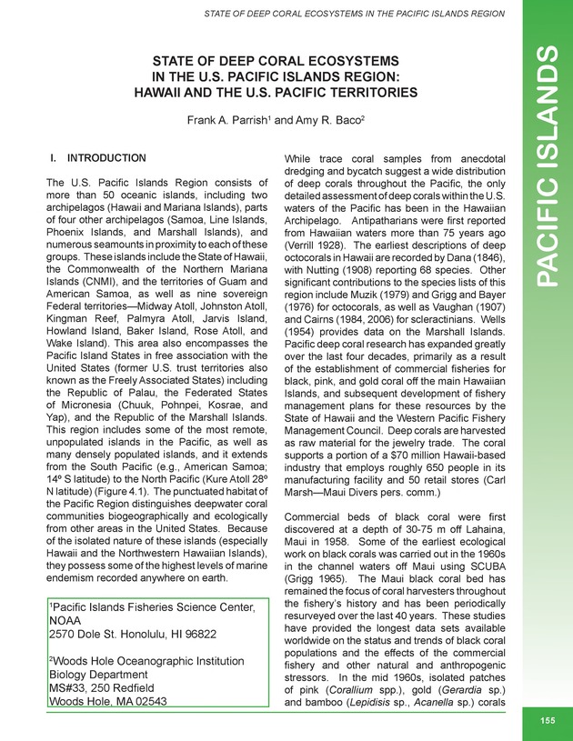 The state of deep coral ecosystems of the United States : 2007 - Page 155