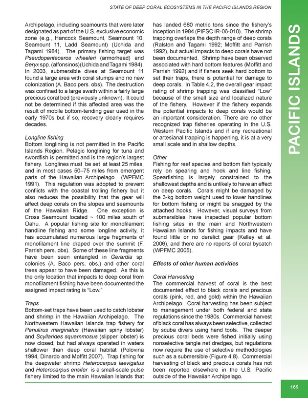 The state of deep coral ecosystems of the United States : 2007 - Page 169