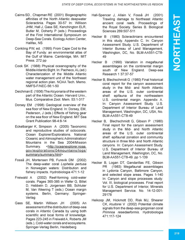 The state of deep coral ecosystems of the United States : 2007 - Page 219