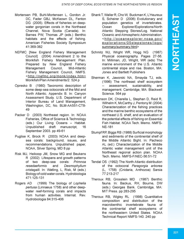 The state of deep coral ecosystems of the United States : 2007 - Page 221