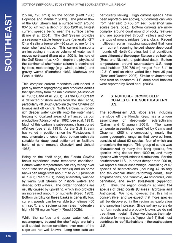 The state of deep coral ecosystems of the United States : 2007 - Page 238