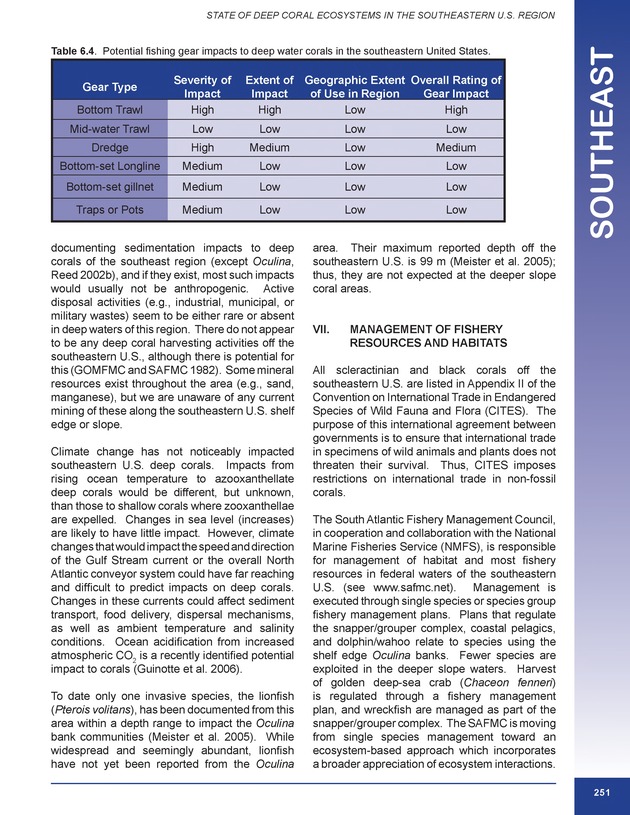 The state of deep coral ecosystems of the United States : 2007 - Page 251