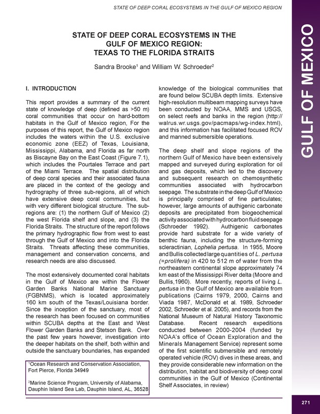 The state of deep coral ecosystems of the United States : 2007 - Page 271