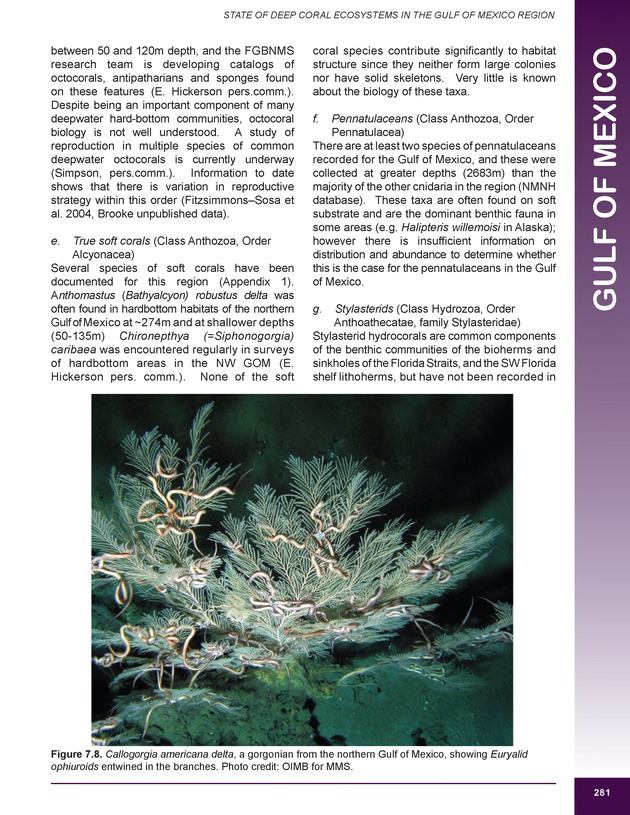 The state of deep coral ecosystems of the United States : 2007 - Page 281