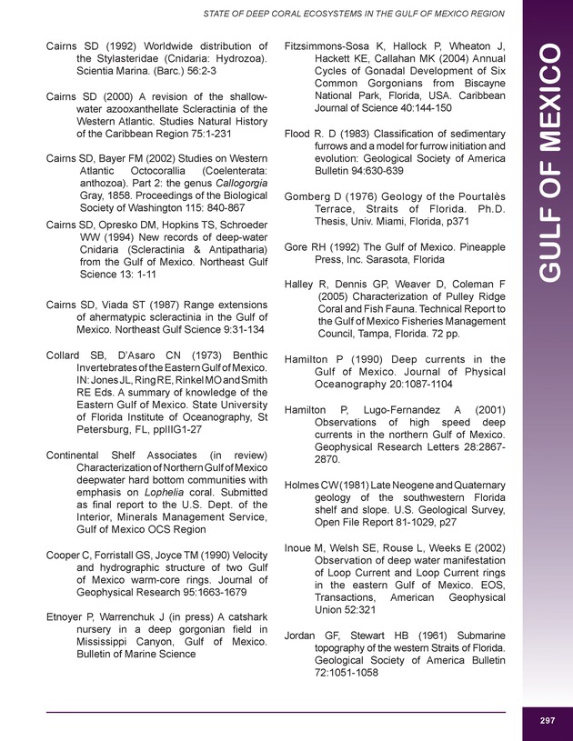 The state of deep coral ecosystems of the United States : 2007 - Page 297