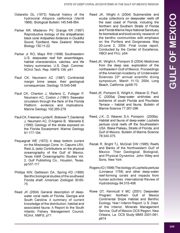 The state of deep coral ecosystems of the United States : 2007 - Page 299