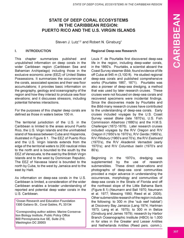 The state of deep coral ecosystems of the United States : 2007 - Page 307