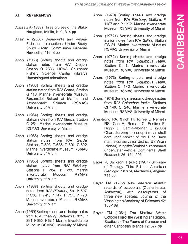 The state of deep coral ecosystems of the United States : 2007 - Page 331