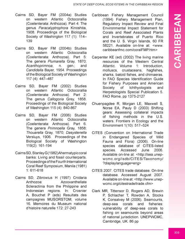 The state of deep coral ecosystems of the United States : 2007 - Page 333